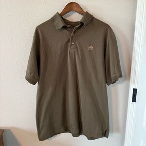 Vintage American ACE USA Company Men's Size XL Alaska Embroidered Polo Brown
